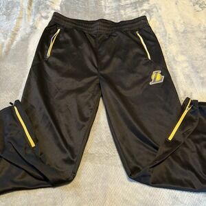 NBA Ultra Game Los Angeles Lakers Black Yellow & Purple Logo Joggers Mens Large